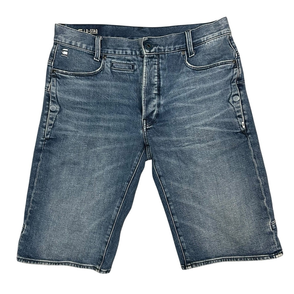 G-Star Raw Men's Blue Denim Jean Shorts